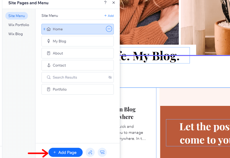 Click On The Add Pages