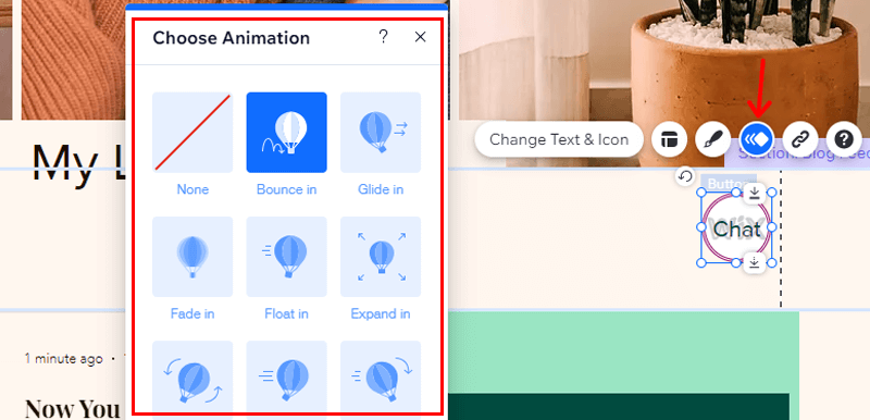 Wix Animation Feature