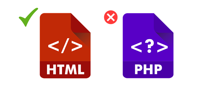 HTML over PHP