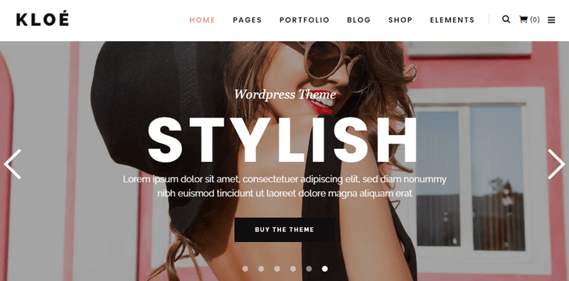 Kloe Feminine WordPress Theme