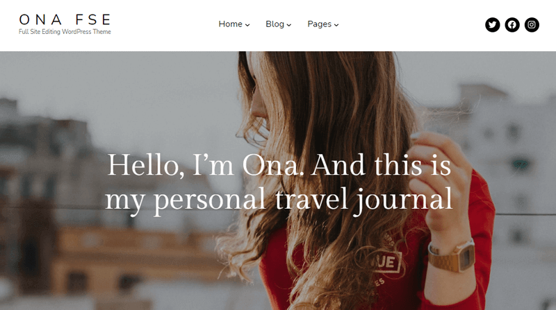 Ona FSE WordPress Theme