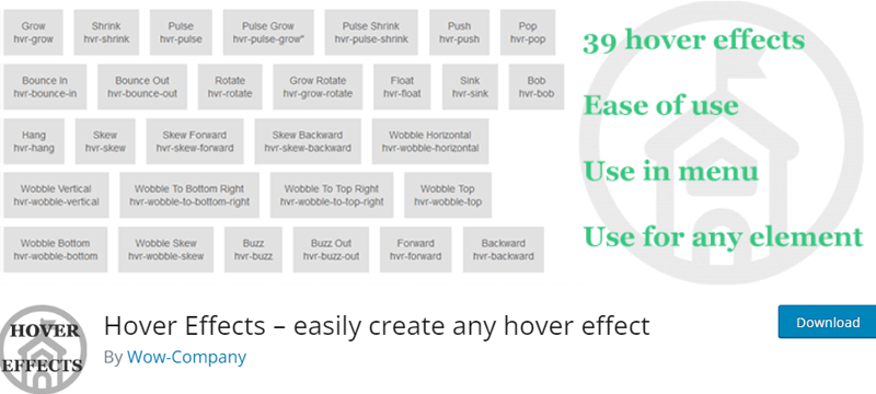 Hover Effects WordPress Animation Plugin