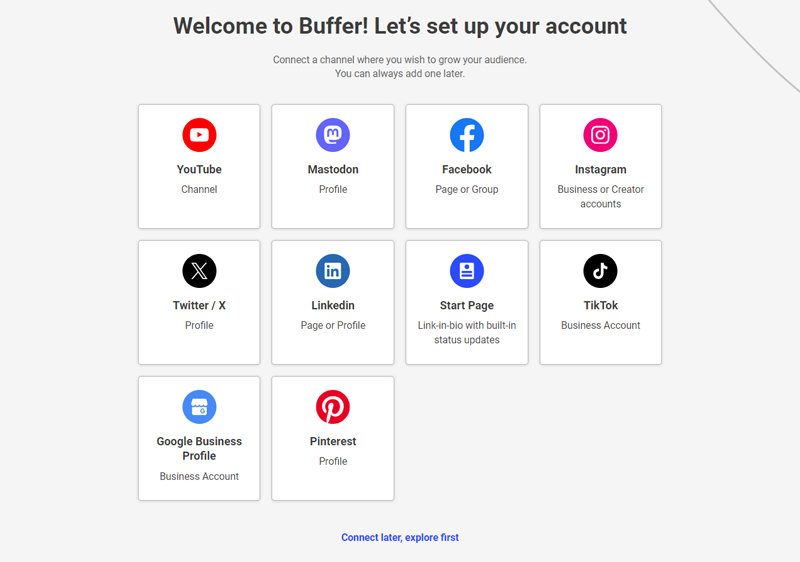 Connect the Channels to Your Buffer Account 