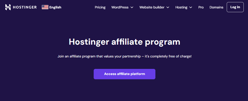 Hostinger Affiliate Program