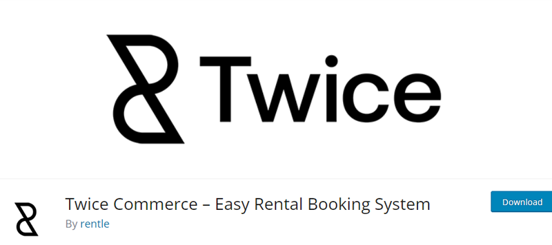 Twice Commerce - Best Dedicated WordPress Rental Plugin