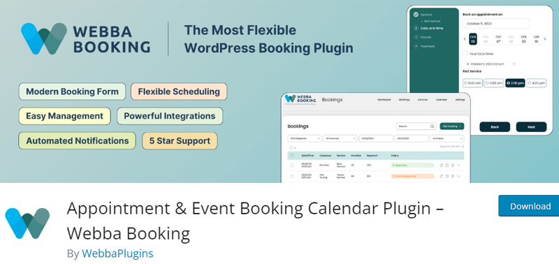 Webba Booking WordPress Rental Plugin