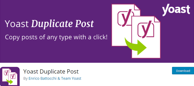 Yoast Duplicate Post WordPress Plugin
