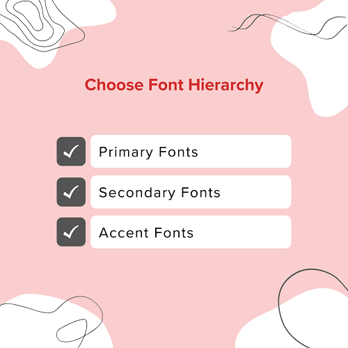 Choose Font Hierarchy
