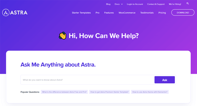 Astra Contact