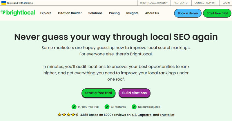 BrightLocal Local SEO Tool