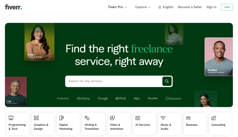 Fiverr Website