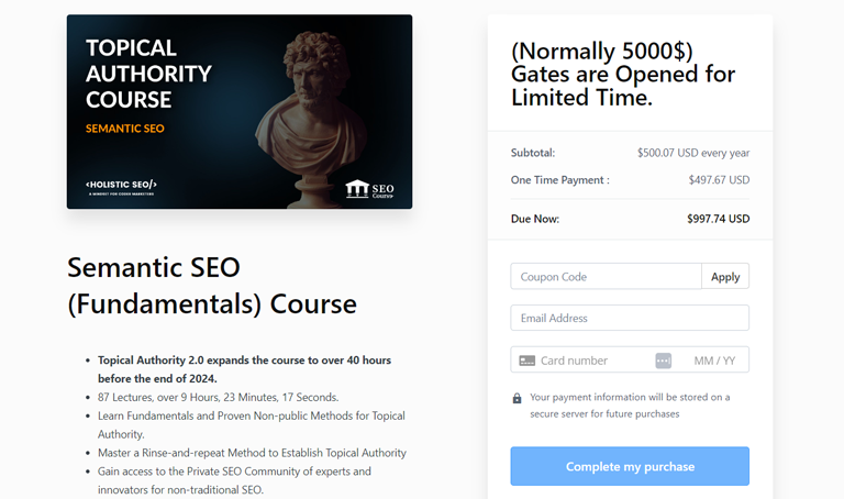 Semantic SEO Course 