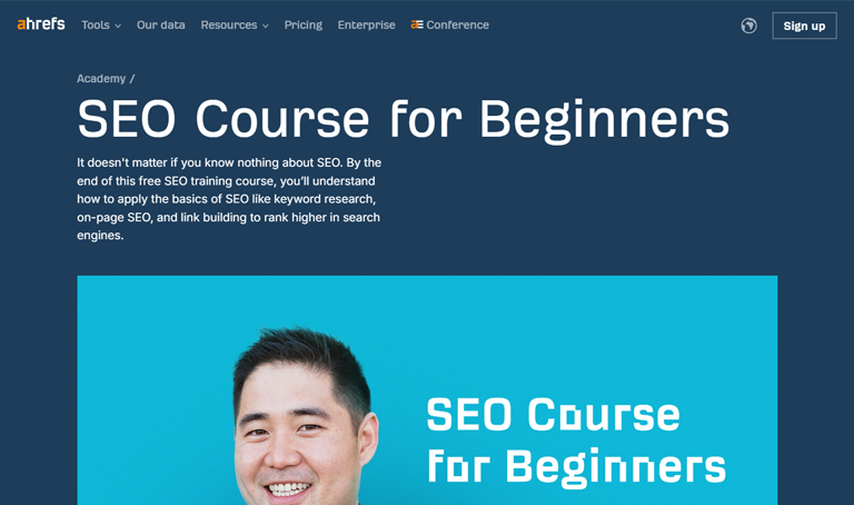 SEO Course for Beginners by Ahrefs