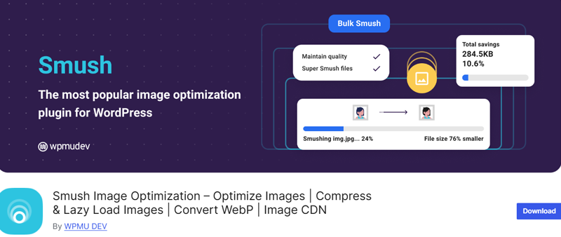 Smush Image Optimization Plugin