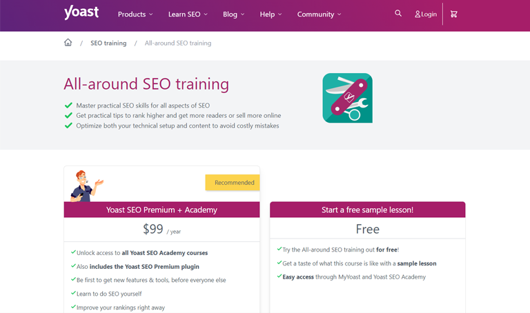 Yoast All Round SEO Training Course 