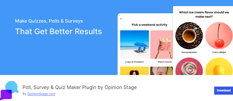 OpinionStage WordPress Survey Plugin