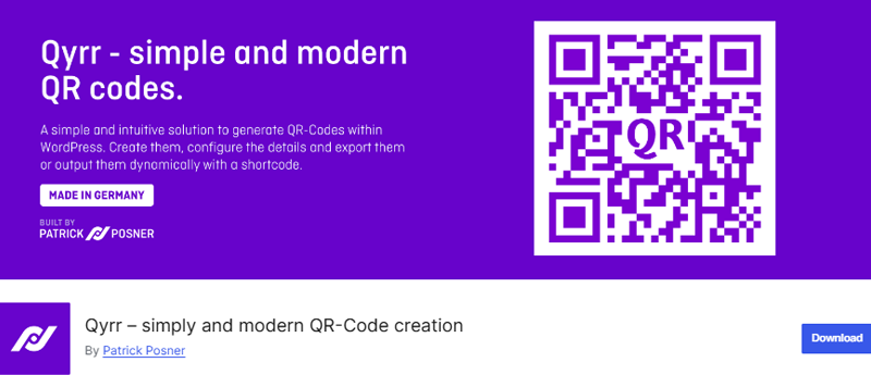 Qyrr WooCommerce QR Code Plugin