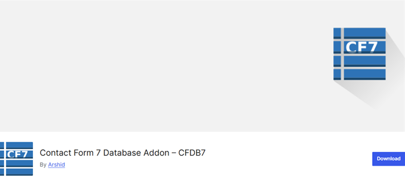 Contact Form 7 Database Addon 