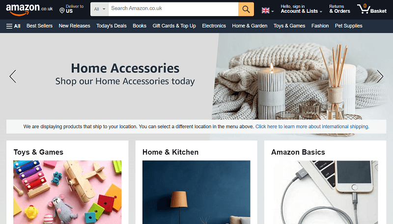 Amazon eCommerce Website