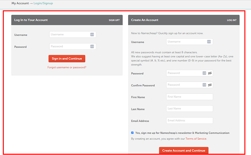 Create Your Account & Login to Proceed Forward 