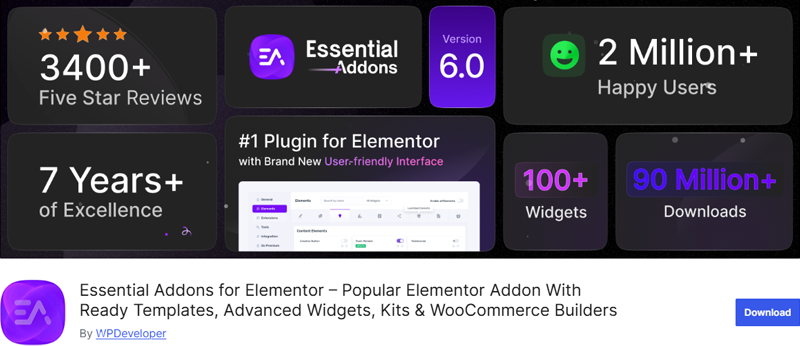 Essential Addons for Elementor WordPress Plugin