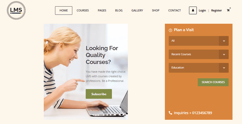 LMS WordPress theme