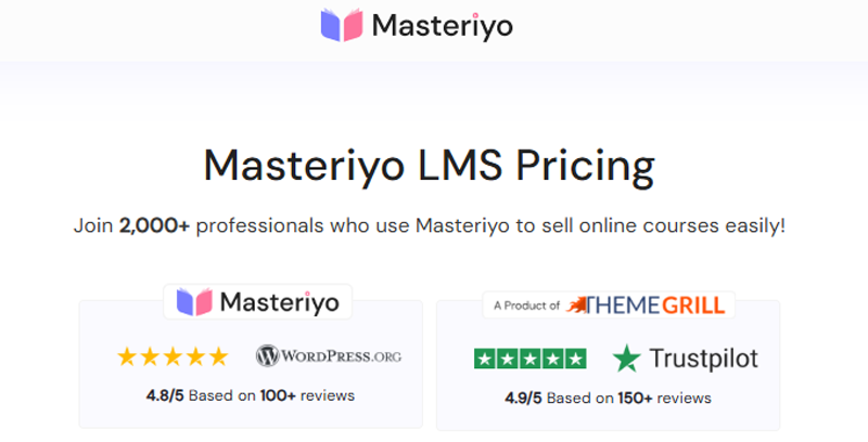 Masteriyo User Ratings