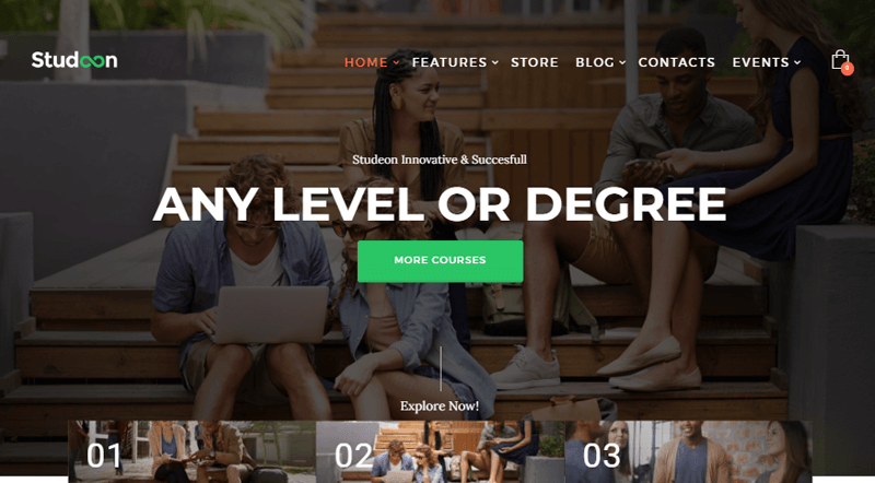 Studeon LMS WordPress Theme