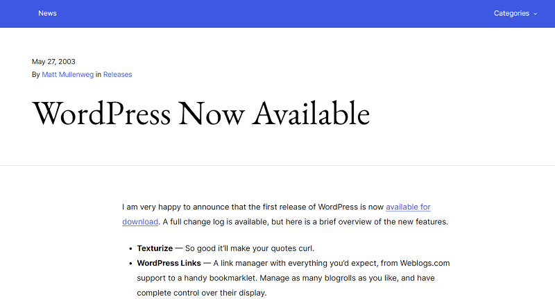 Introducing WordPress