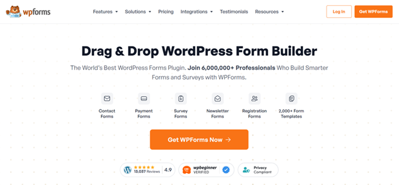 WP Forms WordPress Plugin