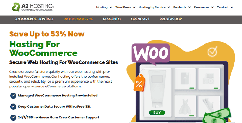 A2 Hosting for WooCommerce