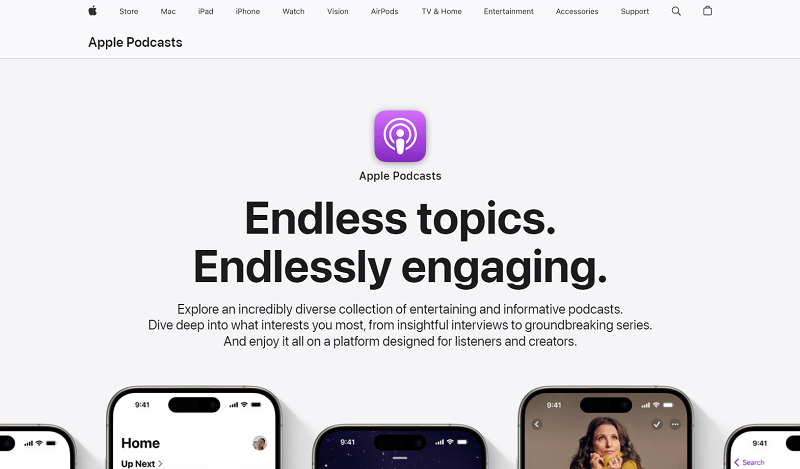 Apple Podcasts Website