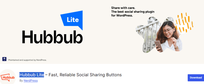 Hubbub Lite WordPress Social Share Plugin