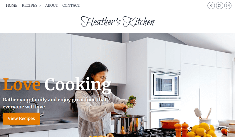 Kadence Best WordPress Themes for Food Blogs