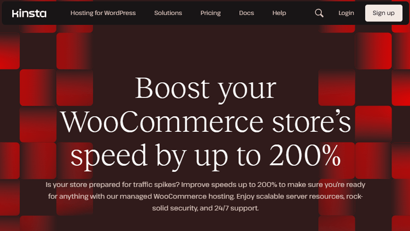 Kinsta Best WooCommerce Hosting