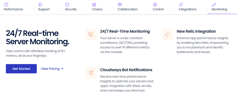 Monitoring Features of Cloudways