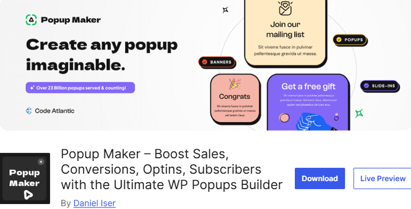 Popup Maker WordPress Blog Plugin