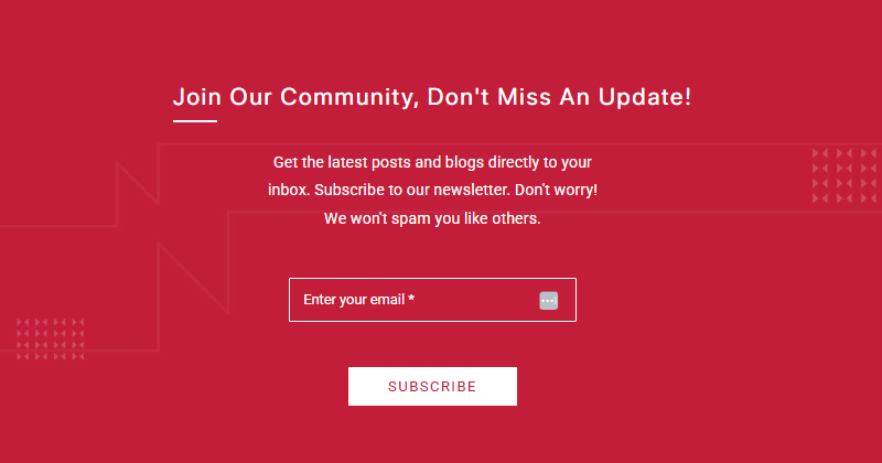 Subscription Button Business Website Features