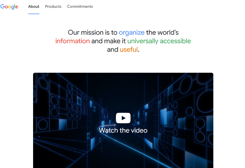 Google Brand TLD example