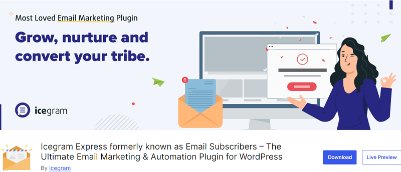 Icegram WordPress Autoresponder Plugins