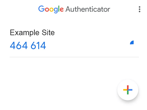Site Added to Authenticator