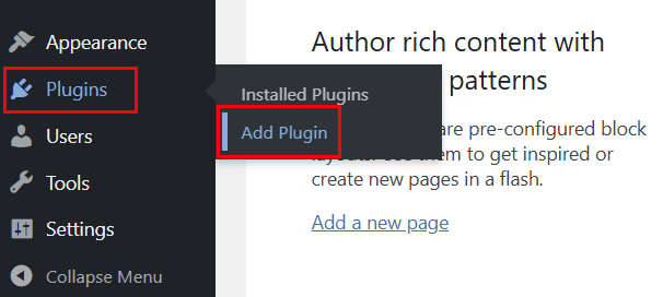 Add New WordPress Plugin