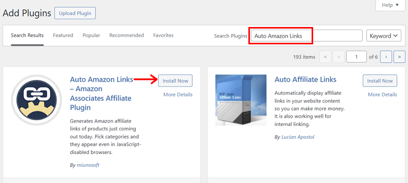 Install Auto Amazon Links