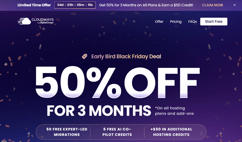 Cloudways Early Bird BFCM