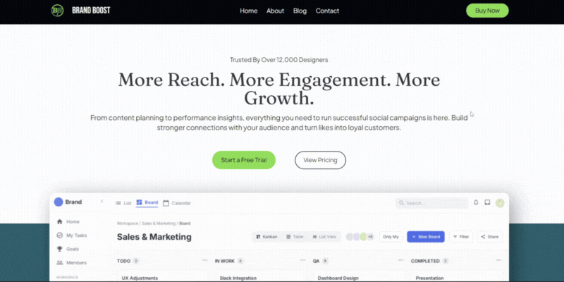 Preview of WP Cooper Built Website