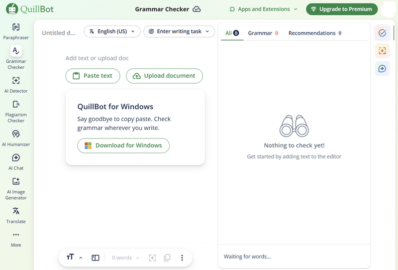 QuillBot - Free Grammar and Punctuation Checker and Correctors