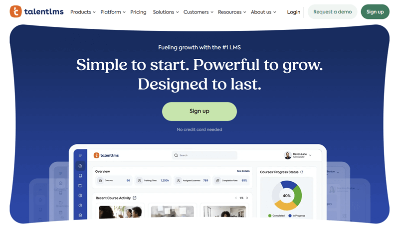 TalentLMS – Cloud-based LMS Example