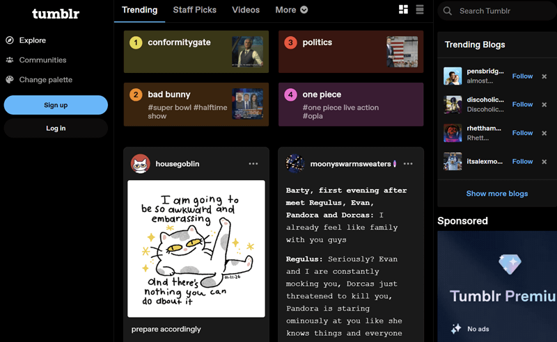 Tumblr Free Blog Platform