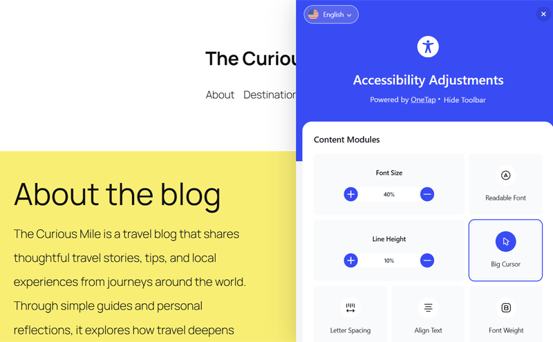 Accessibility Example When Using a Plugin
