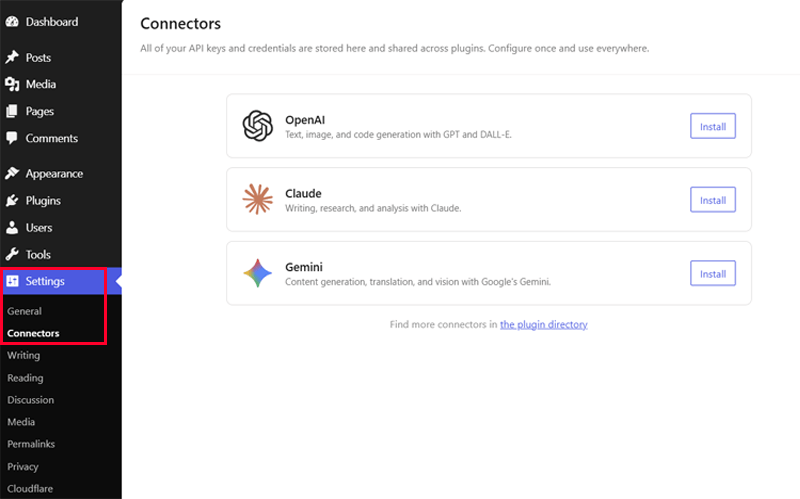 AI Connector Dashboard